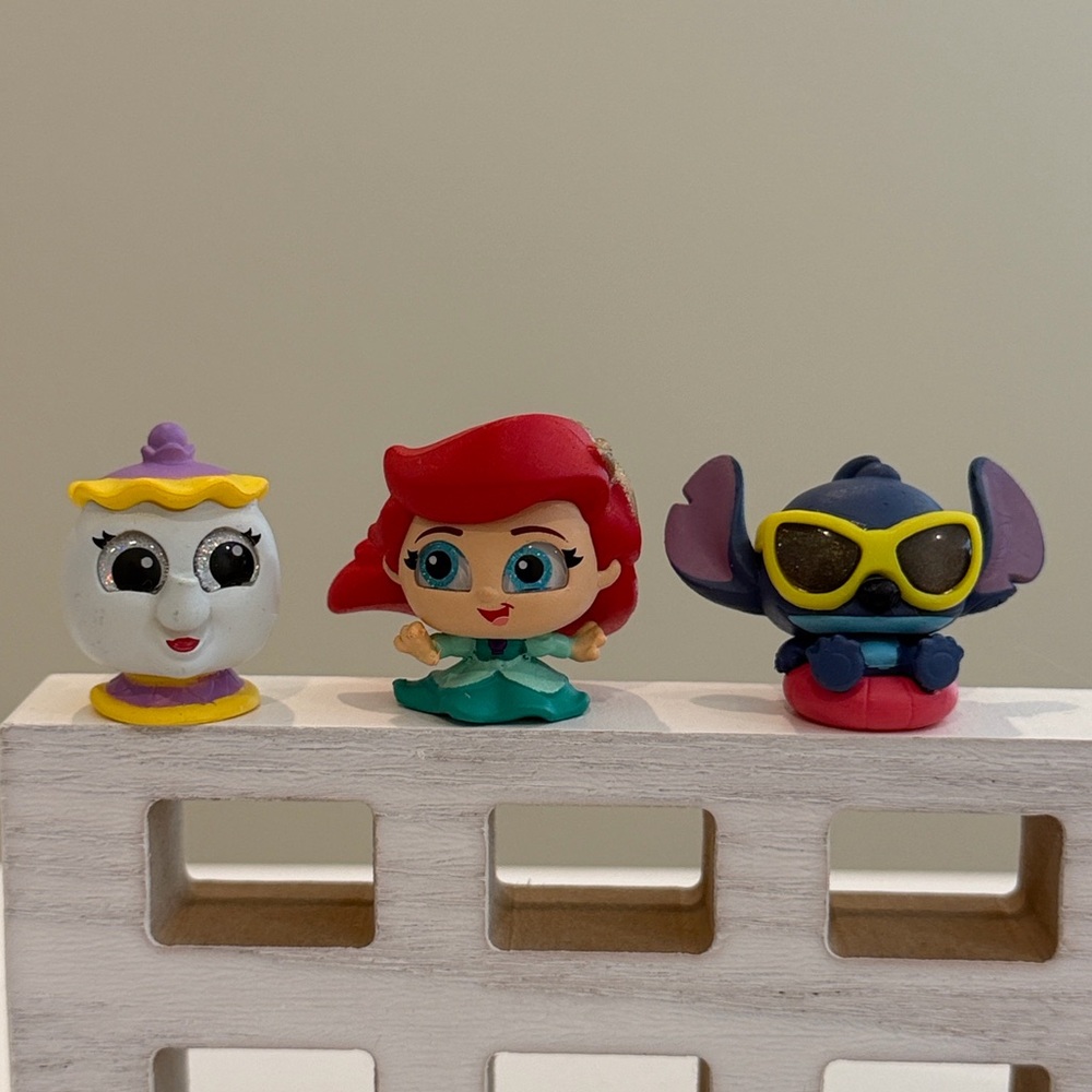 New Disney Let’s Party Doorables - Mrs Potts, Ariel, and Stitch